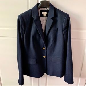J Crew Factory Navy Schoolboy Blazer
